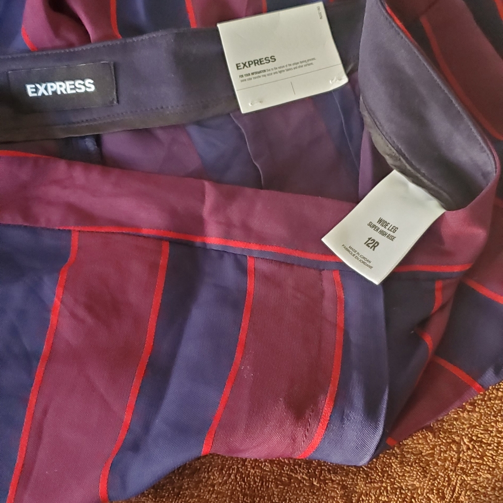 EXpress 12R wide leg high waisted pants